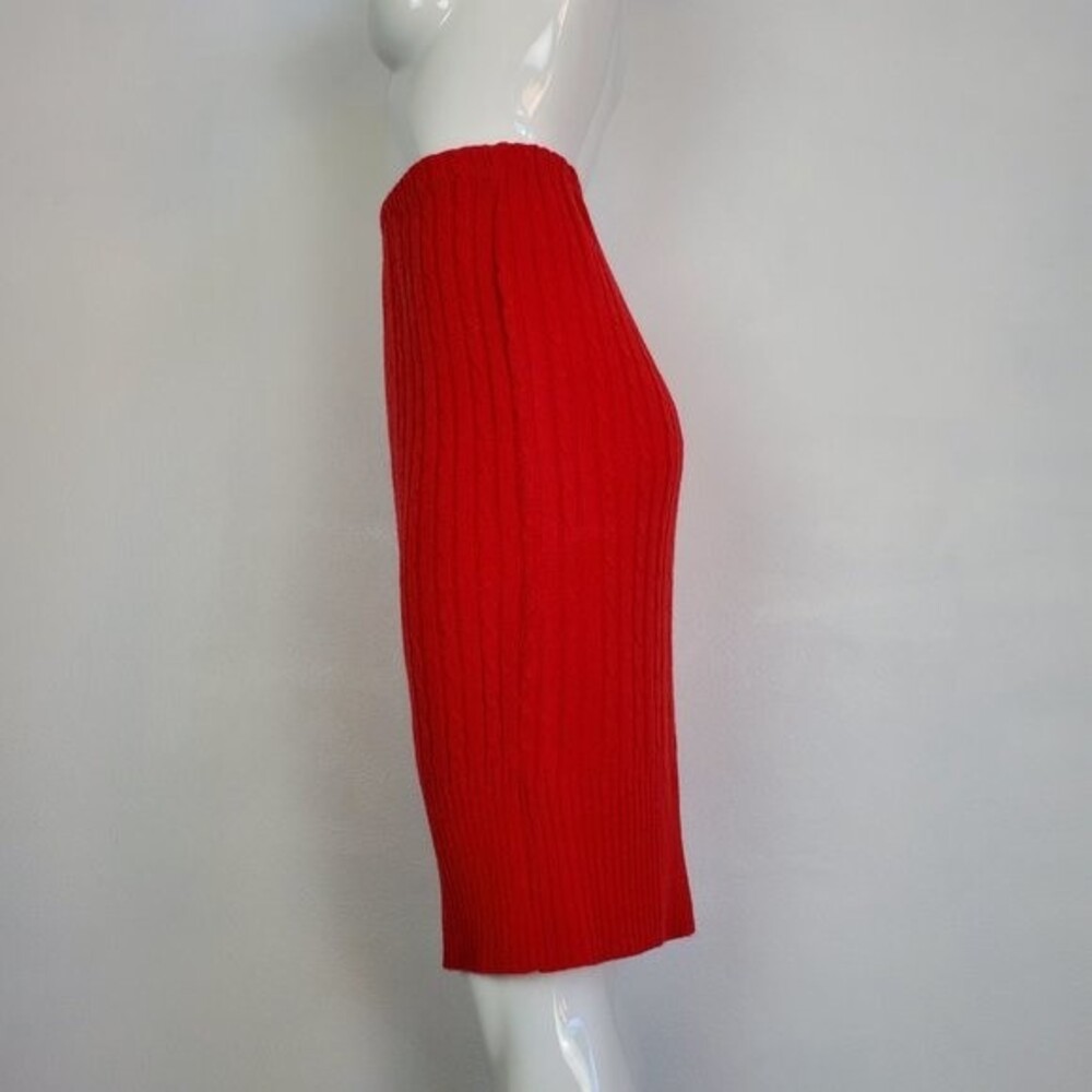 Vintage 80s Avon Fashions Red Sweater Skirt